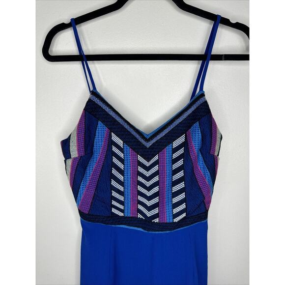 C. Luce Sz Small Sleeveless Maxi Dress Geometric Sundress - Picture 2 of 7